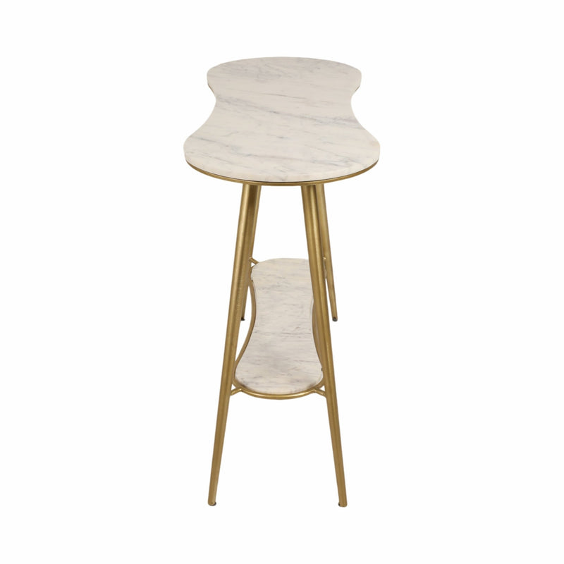 40" Allessa Marble Console Table - Al Rugaib Furniture