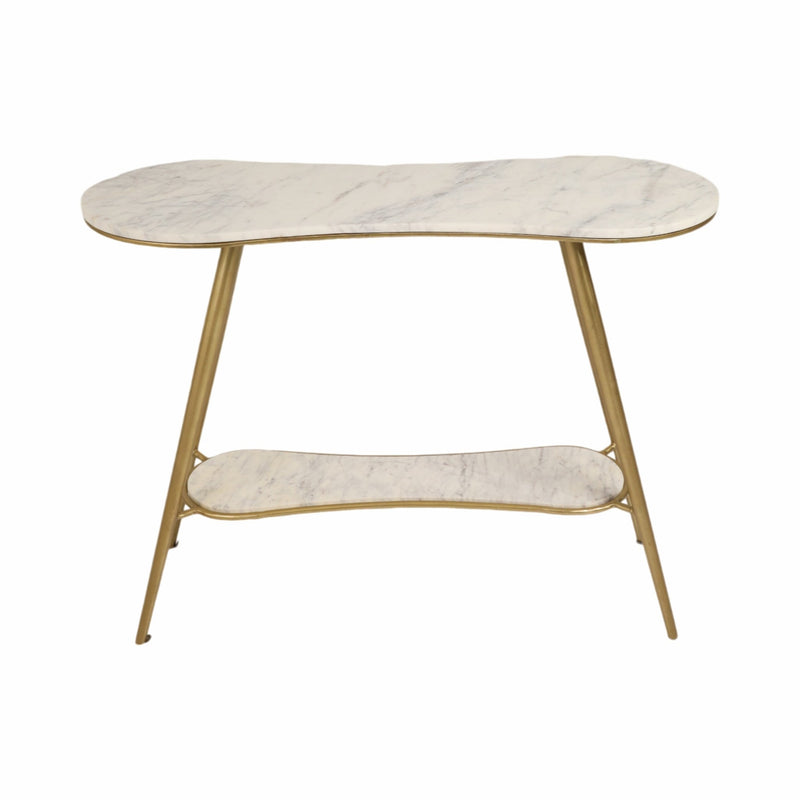 40" Allessa Marble Console Table - Al Rugaib Furniture
