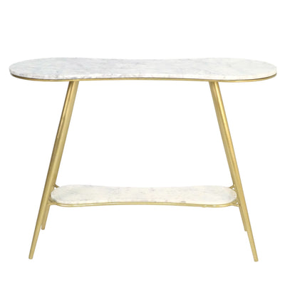 40" Allessa Marble Console Table - Al Rugaib Furniture