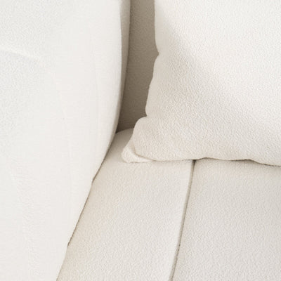 40" Andreeva Tufted Accent Chair, Ivory - Al Rugaib Furniture