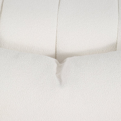 40" Andreeva Tufted Accent Chair, Ivory - Al Rugaib Furniture