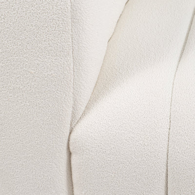 40" Andreeva Tufted Accent Chair, Ivory - Al Rugaib Furniture