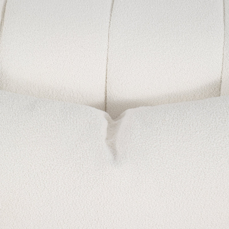 40" Andreeva Tufted Accent Chair, Ivory - Al Rugaib Furniture