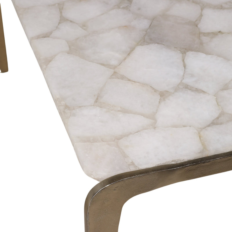 40" Larimore Quartz Top Coffee Table - Al Rugaib Furniture