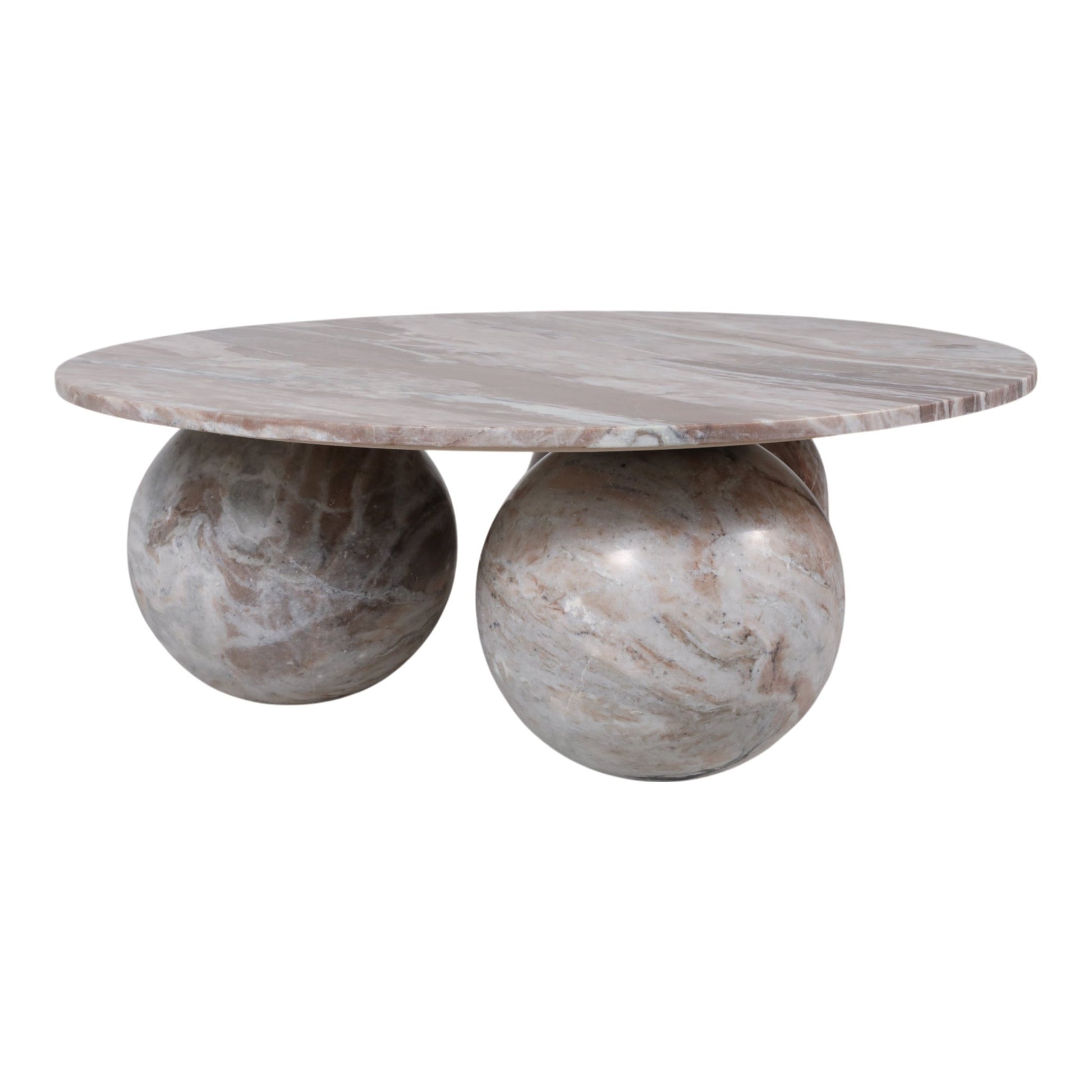 40" Laszlo Marble Sphere Coffee Table Coffee Tables| Sagebrook Home