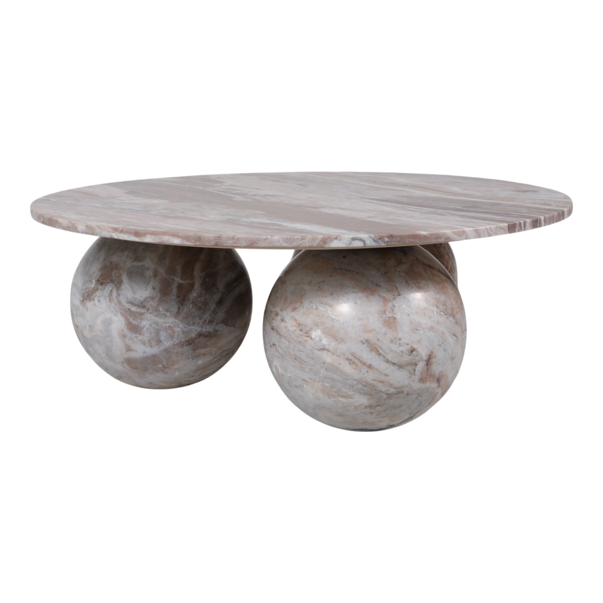 40" Laszlo Marble Sphere Coffee Table Coffee Tables| Sagebrook Home
