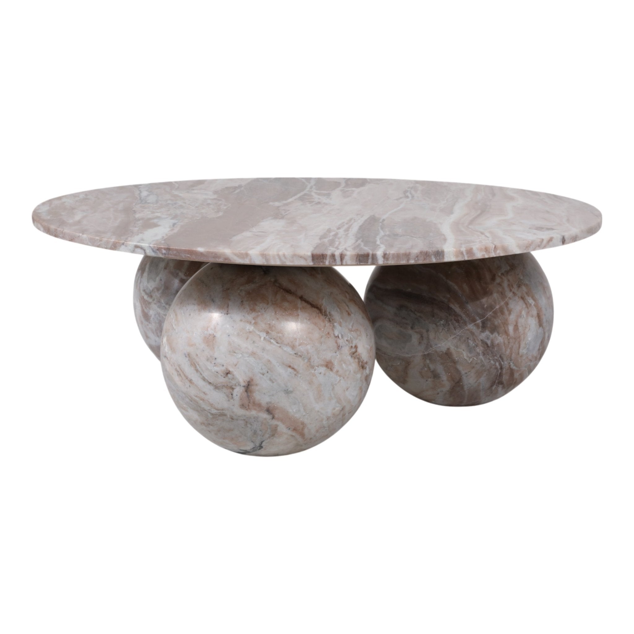 40" Laszlo Marble Sphere Coffee Table Coffee Tables| Sagebrook Home