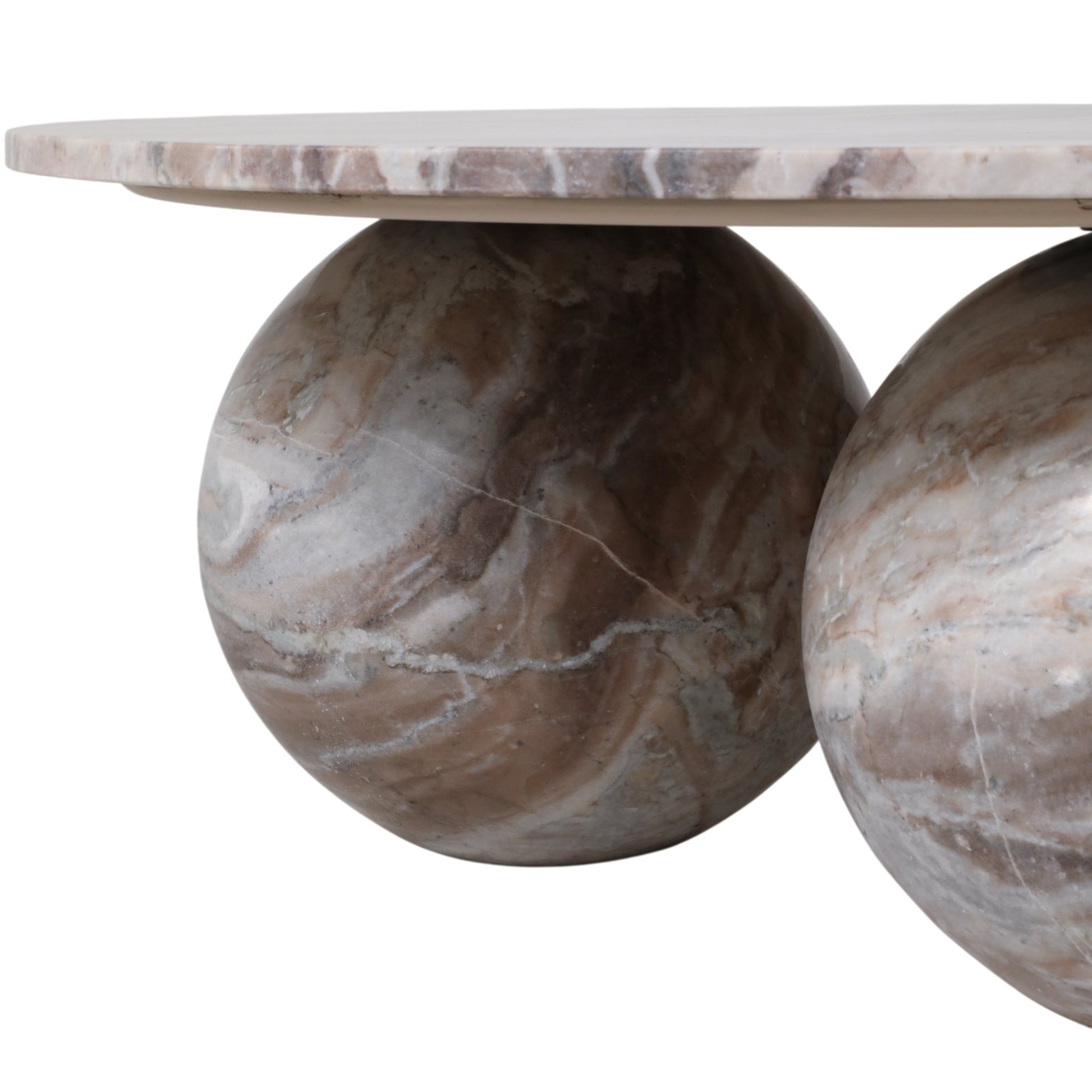 40" Laszlo Marble Sphere Coffee Table Coffee Tables| Sagebrook Home
