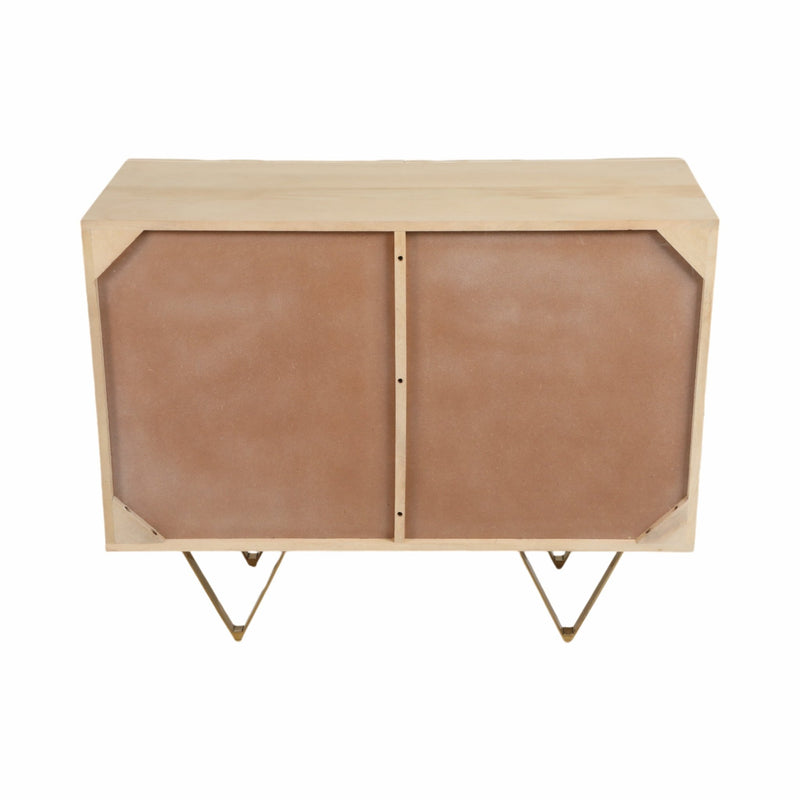 40" Occento Wood Chest, Brown - Al Rugaib Furniture