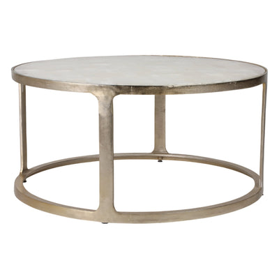 40" Surrey Selenite Top Coffee Table - Al Rugaib Furniture