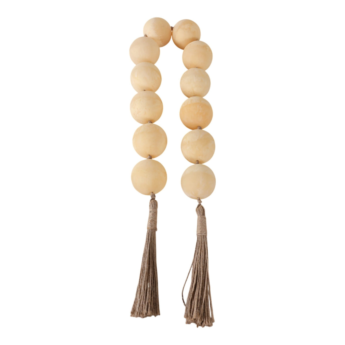 40" SWIRLED 2" RESIN BEADED GARLAND, IVORY Table Decors| Sagebrook Home