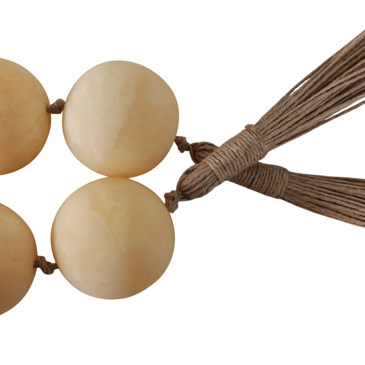 40" SWIRLED 2" RESIN BEADED GARLAND, IVORY Table Decors| Sagebrook Home