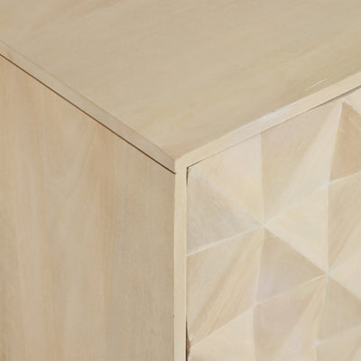 40" Taranto Wood Chest, White Wash - Al Rugaib Furniture