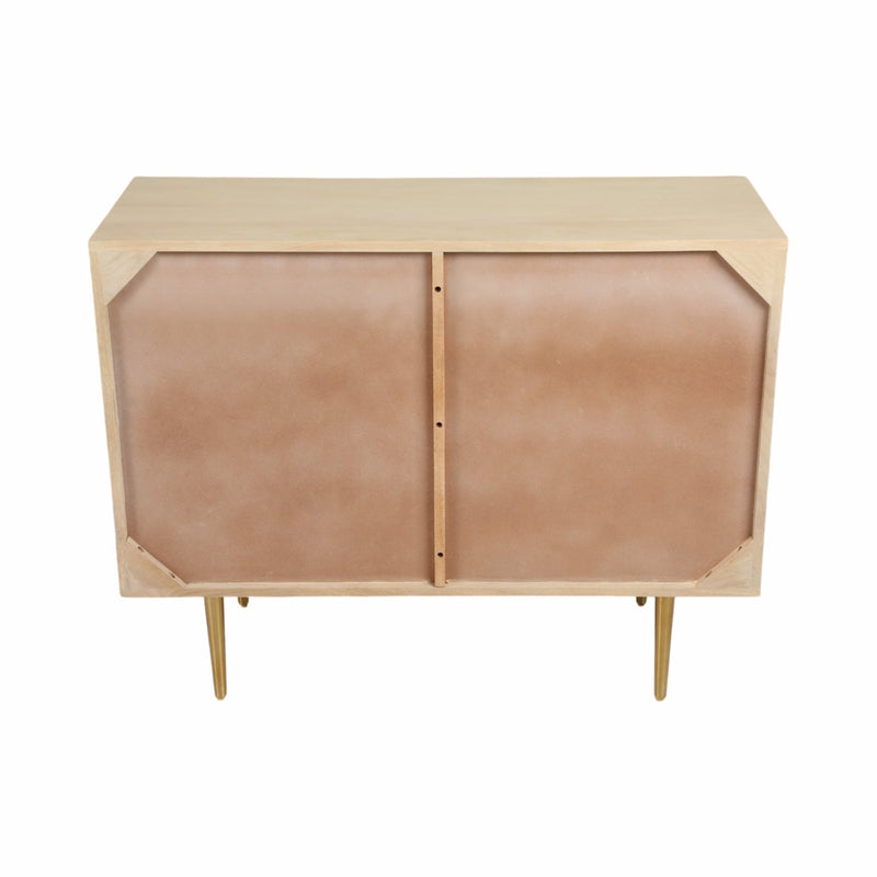 40" Taranto Wood Chest, White Wash - Al Rugaib Furniture