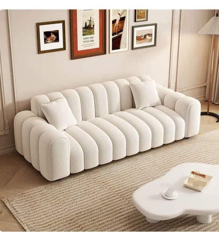 Royal | Royal Bliss Sectional Sofa Boucle & Swedish Wood - White - 180×90×80 cm