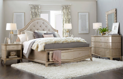 Starlite King Upholstered Panel Bed With Storage