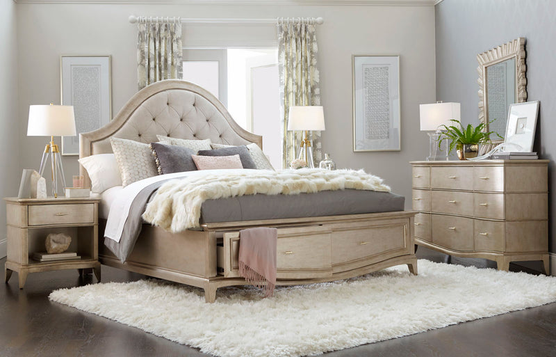 Bed With Storage Starlite King Upholstered Panel