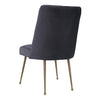 كرسي طعام من المخمل الرمادي بتصميم الباتيك Batik Grey Velvet Dining Chair