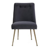 كرسي طعام مخمل باتيك رمادي Batik Grey Velvet Dining Chair
