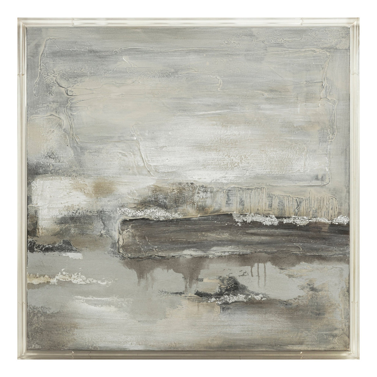 40X40 ALLERDALE ACRYLIC FRAME HANDPAINTED WALL ART Wall Art| Sagebrook Home