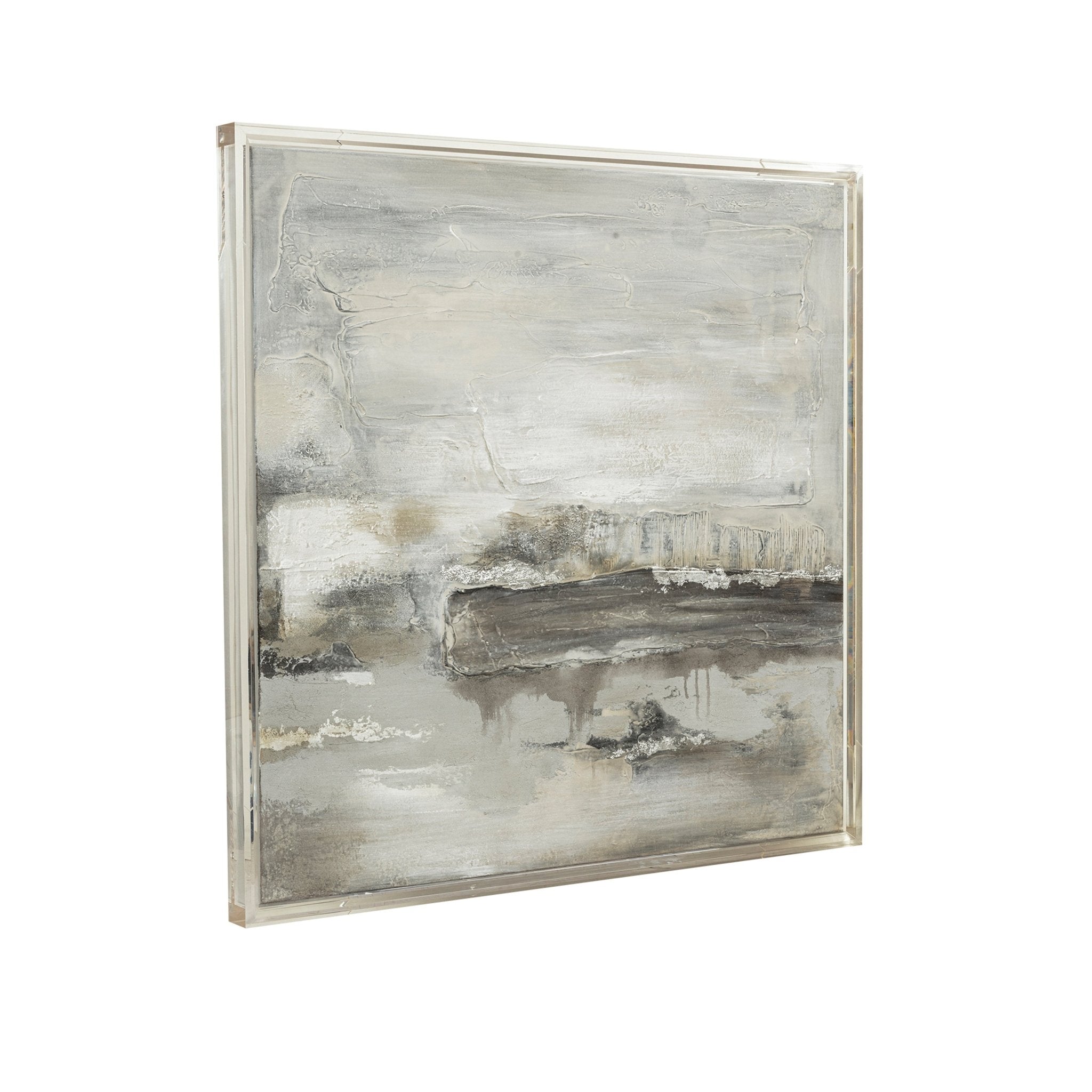 40X40 ALLERDALE ACRYLIC FRAME HANDPAINTED WALL ART Wall Art| Sagebrook Home