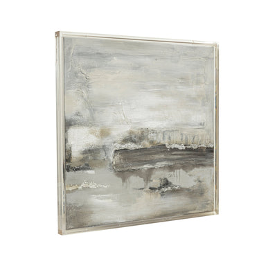 40X40 ALLERDALE ACRYLIC FRAME HANDPAINTED WALL ART - Al Rugaib Furniture