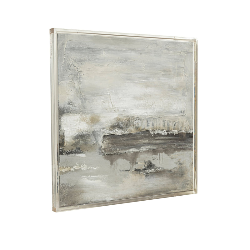 40X40 ALLERDALE ACRYLIC FRAME HANDPAINTED WALL ART - Al Rugaib Furniture