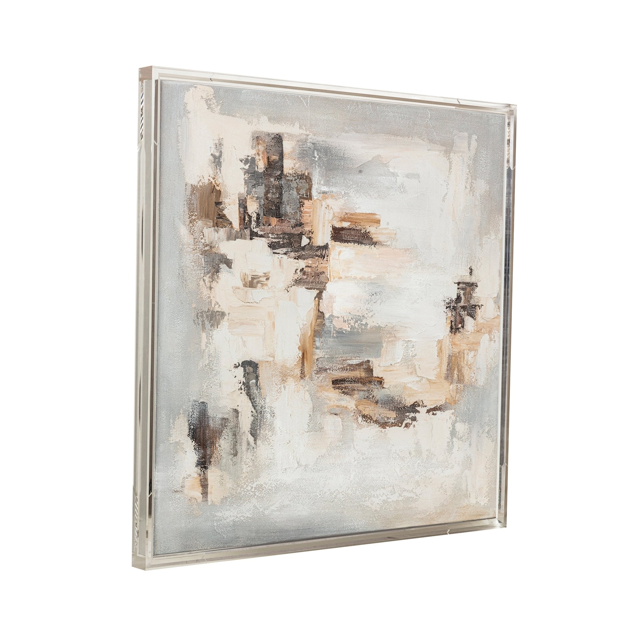 40x40 Bideford Acrylic Frame Handpainted Wall Art Wall Art| Sagebrook Home