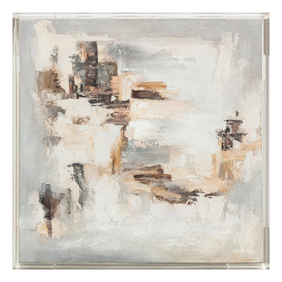 40x40 Bideford Acrylic Frame Handpainted Wall Art - Al Rugaib Furniture