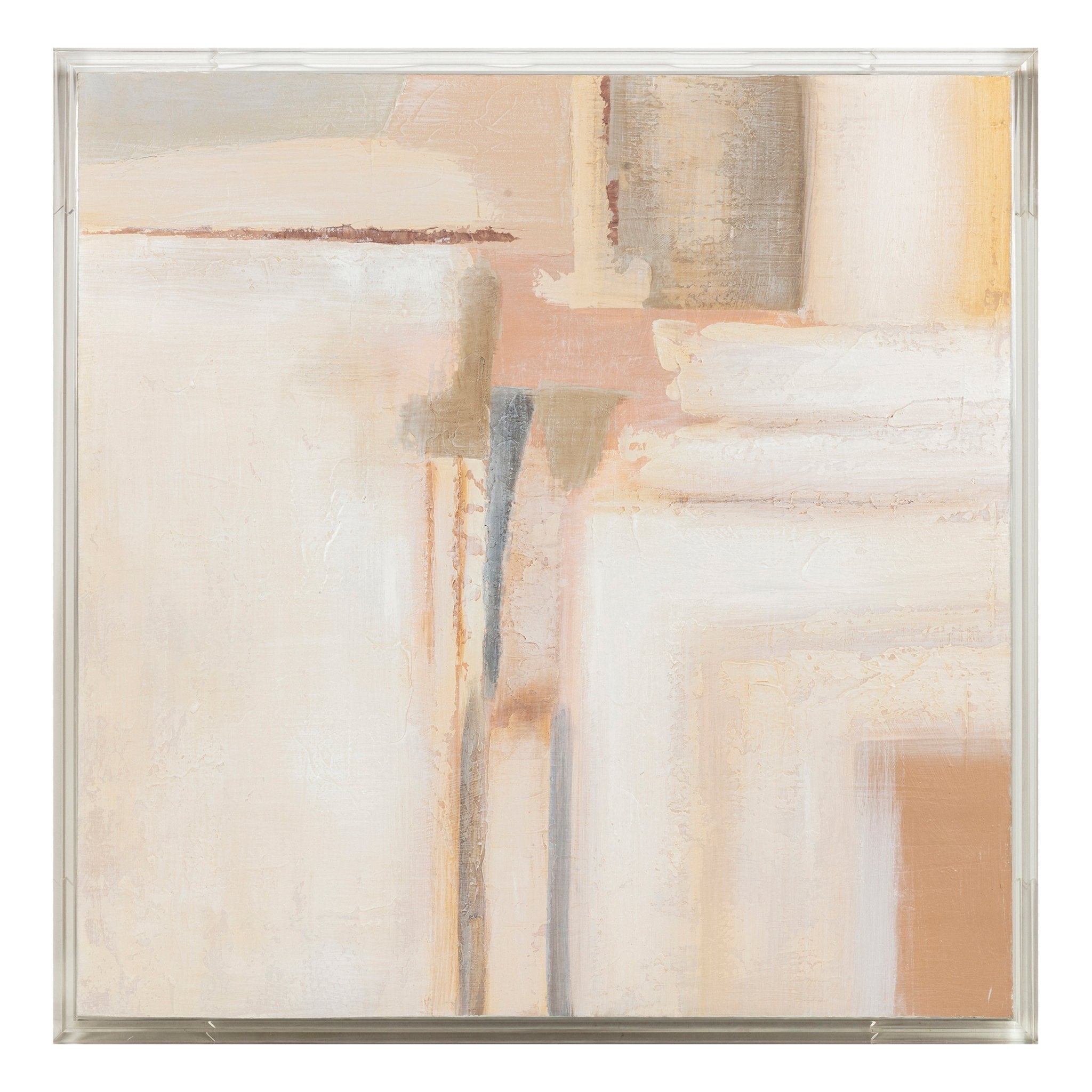 40X40 ENFIELD ACRYLIC FRAME HANDPAINTED WALL ART Wall Art| Sagebrook Home