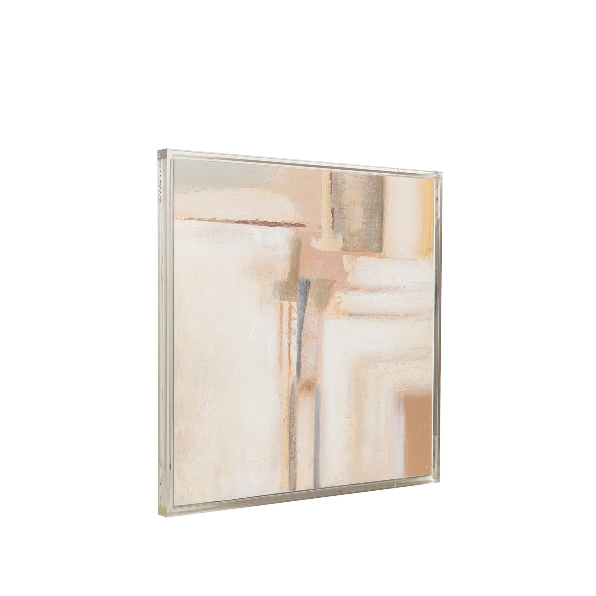 40X40 ENFIELD ACRYLIC FRAME HANDPAINTED WALL ART Wall Art| Sagebrook Home