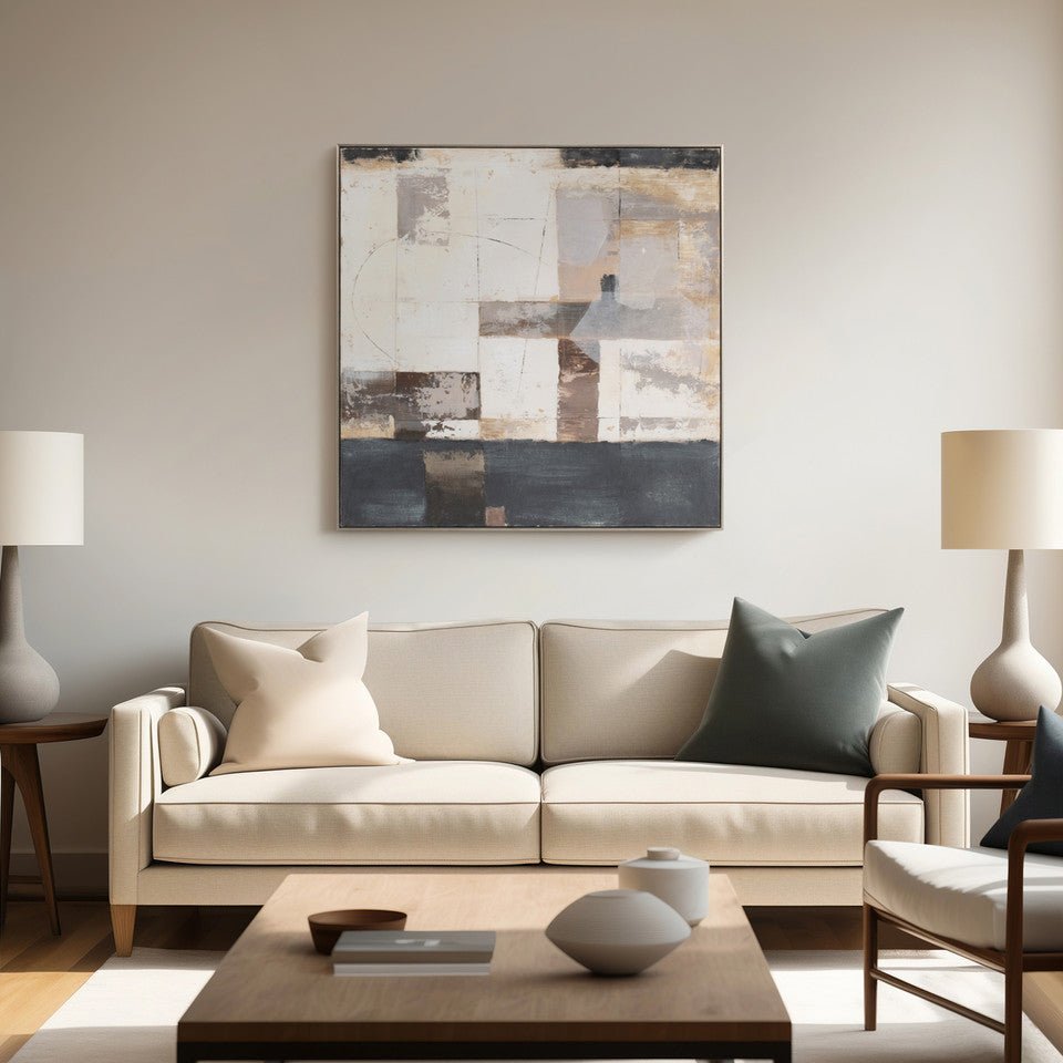 40X40 KOHEN HANDPAINTED WALL ART Wall Art| Sagebrook Home