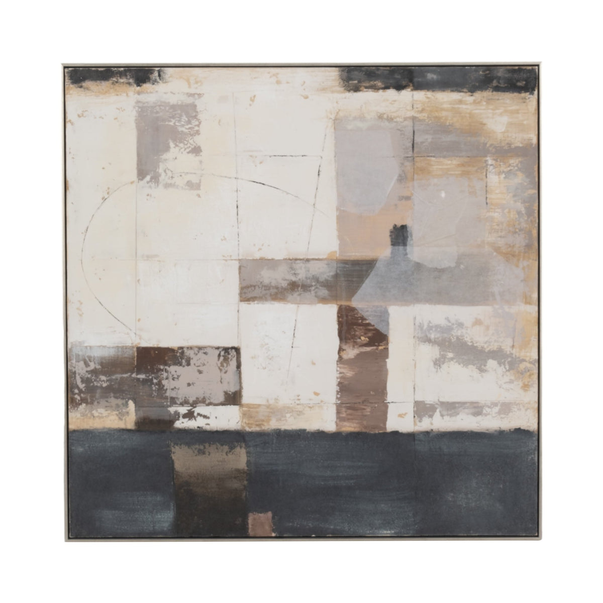 40X40 KOHEN HANDPAINTED WALL ART Wall Art| Sagebrook Home