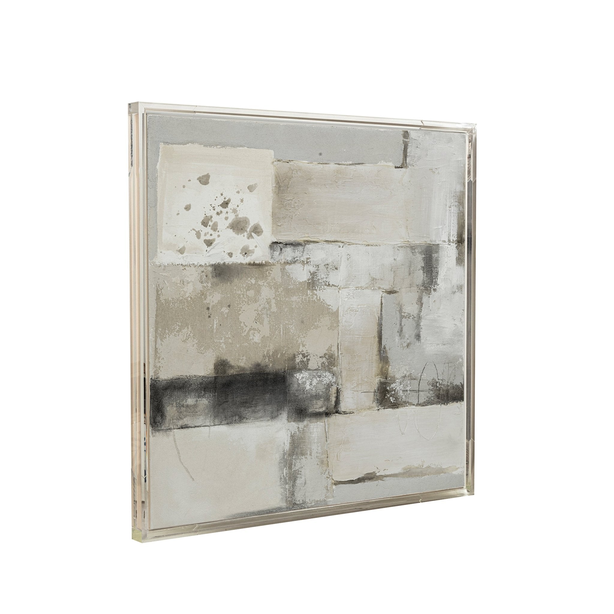 40X40 LYNTON ACRYLIC FRAME HANDPAINTED WALL ART Wall Art| Sagebrook Home