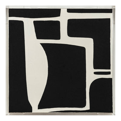 40X40 MERTON ACRYLIC FRAME HANDPAINTED WALL ART - Al Rugaib Furniture