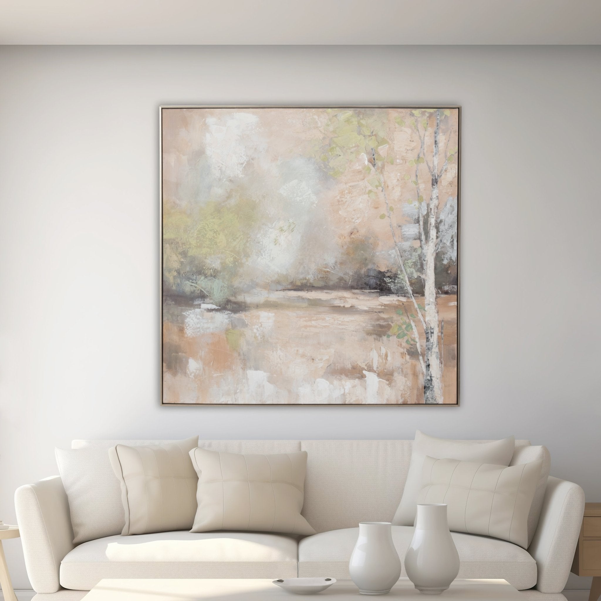 40x40 Serene Handpainted Wall Art Wall Art| Sagebrook Home
