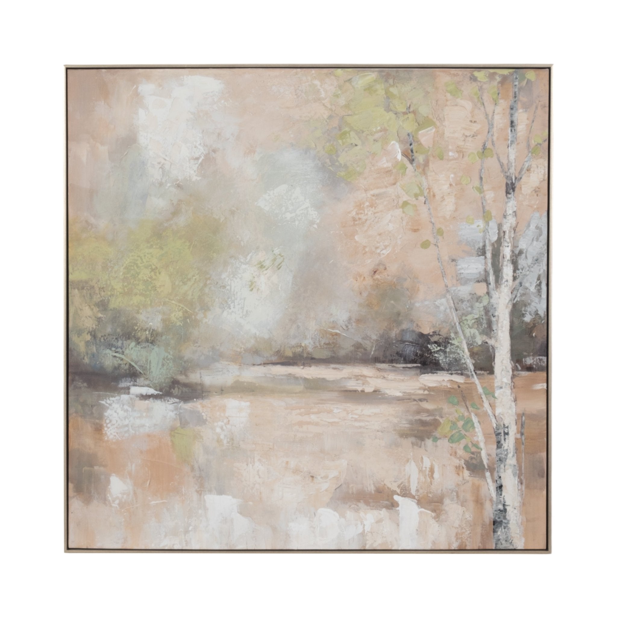 40x40 Serene Handpainted Wall Art Wall Art| Sagebrook Home