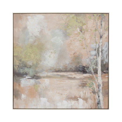 40x40 Serene Handpainted Wall Art - Al Rugaib Furniture