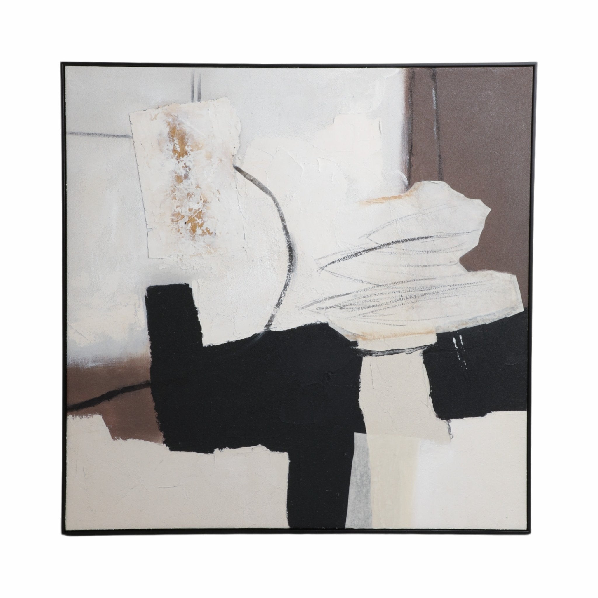 40X40 TIAGO HANDPAINTED WALL ART Wall Art| Sagebrook Home