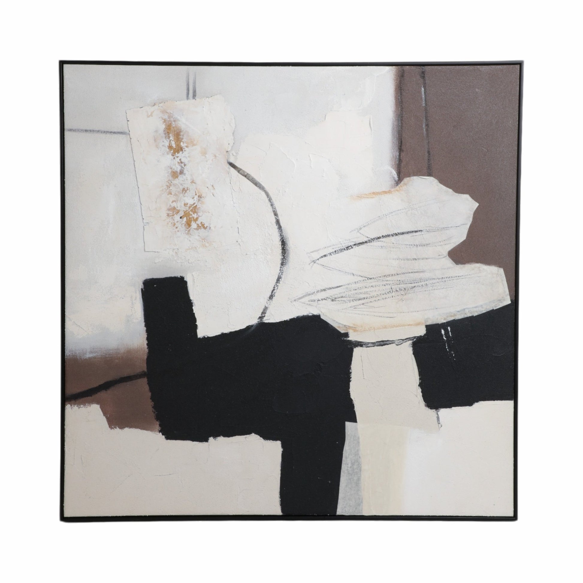 40X40 TIAGO HANDPAINTED WALL ART Wall Art| Sagebrook Home