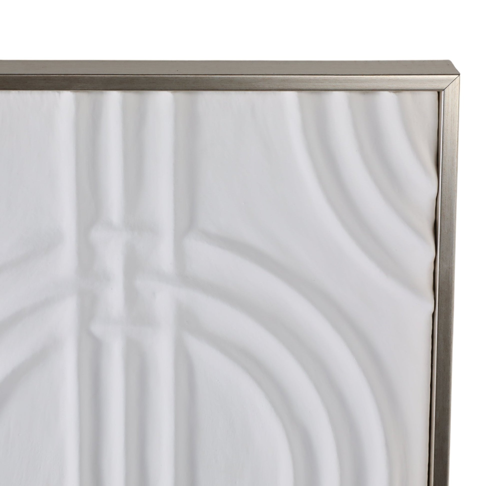 40x40 Wood Venna Plaster Wall Decor, White Wall Art| Sagebrook Home