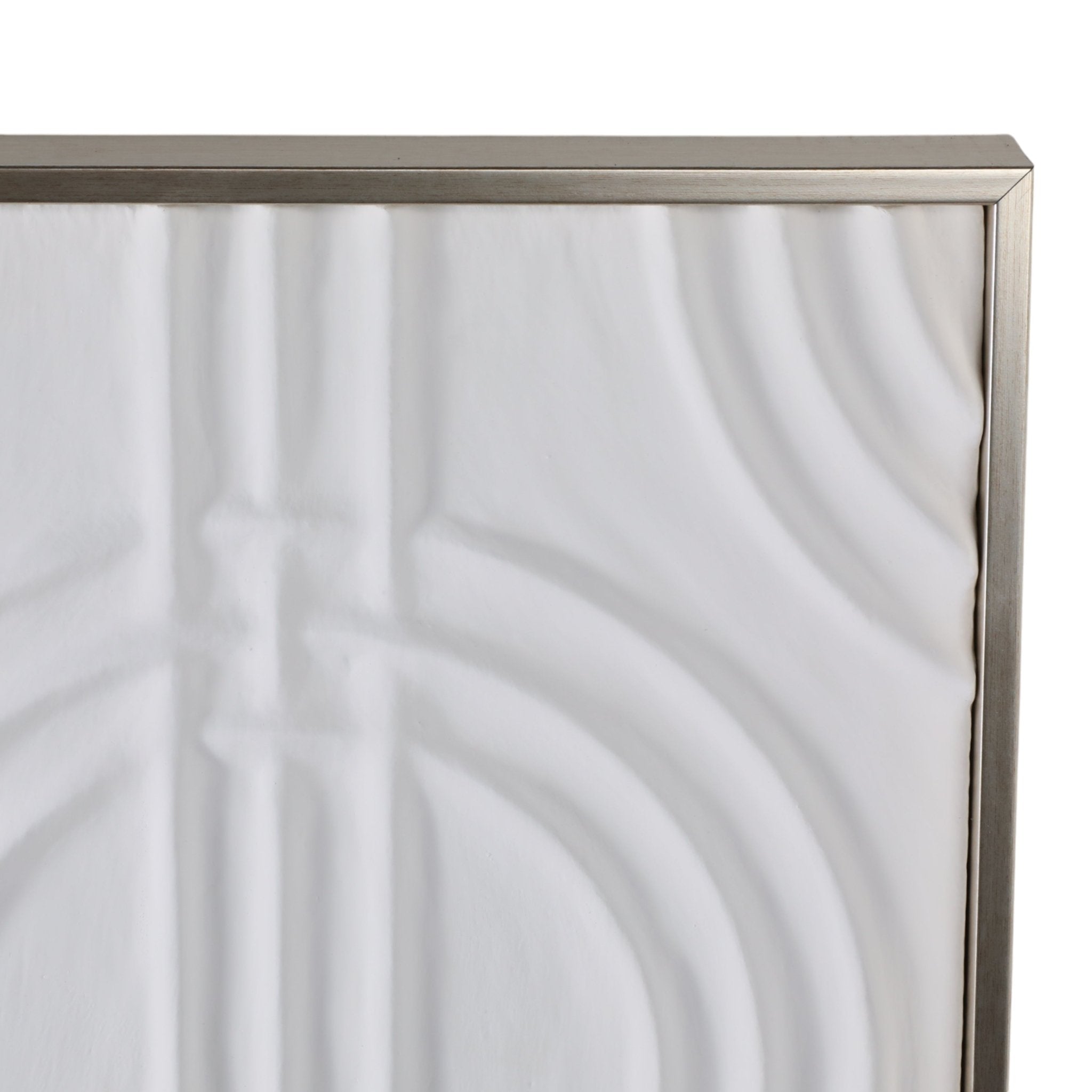 40x40 Wood Venna Plaster Wall Decor, White Wall Art| Sagebrook Home