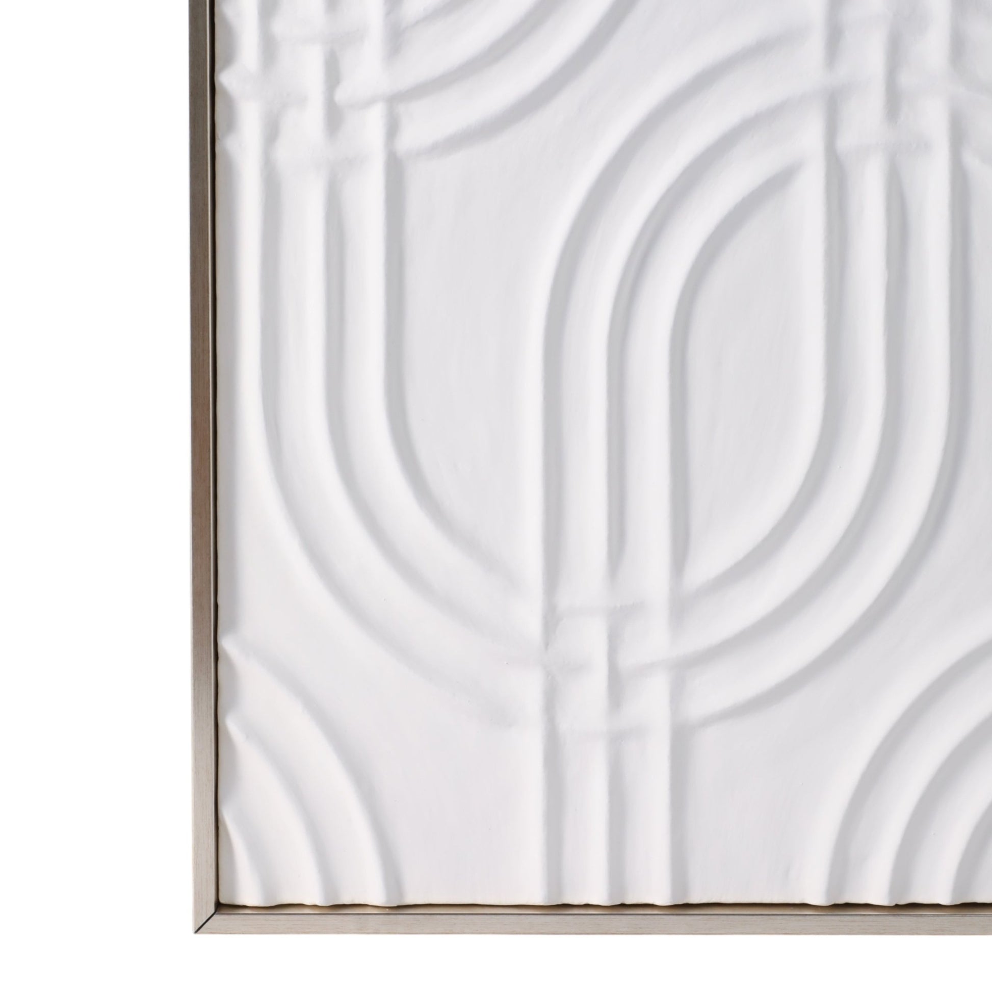 40x40 Wood Venna Plaster Wall Decor, White Wall Art| Sagebrook Home