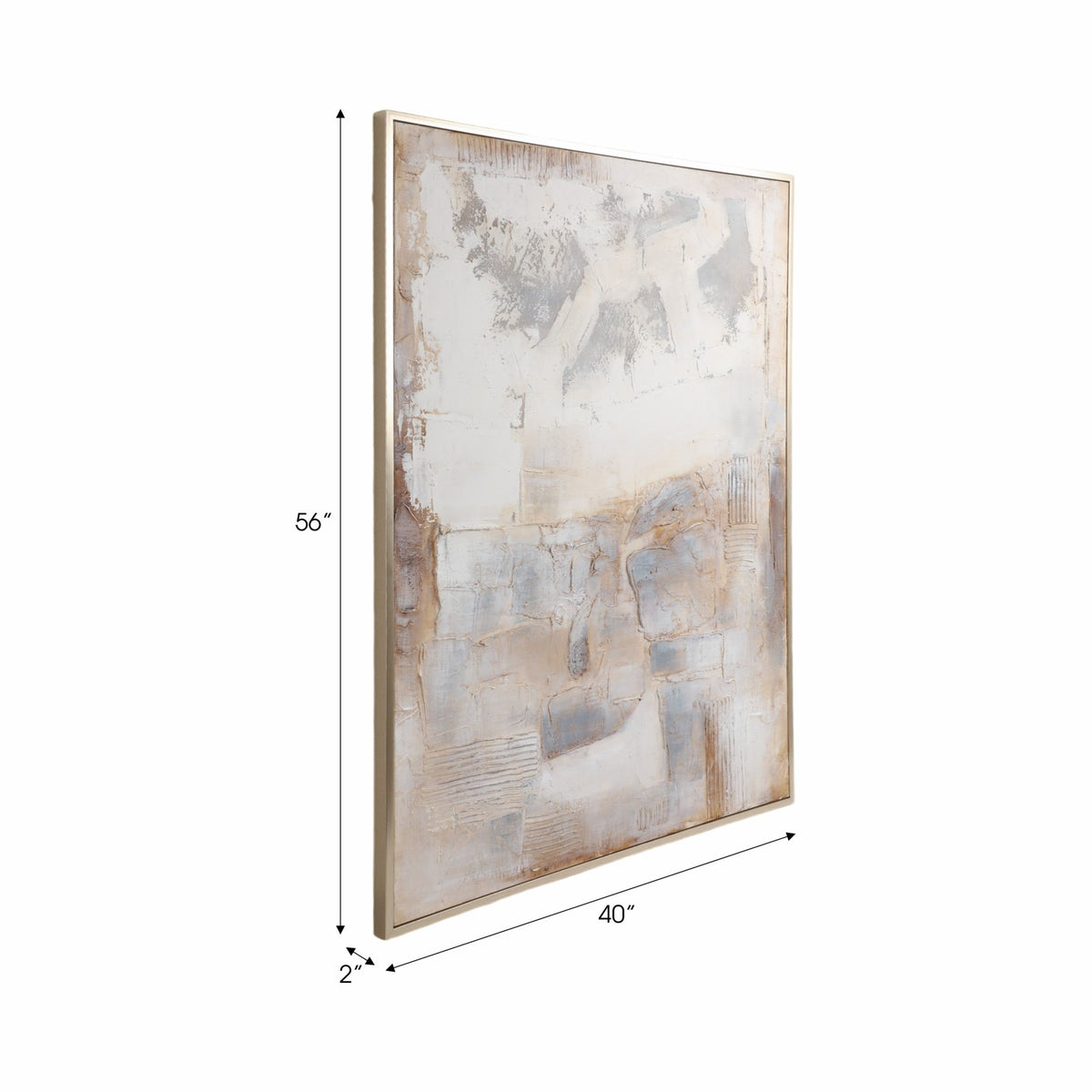 40X56 BROVINA HANDPAINTED WALL ART Wall Art| Sagebrook Home