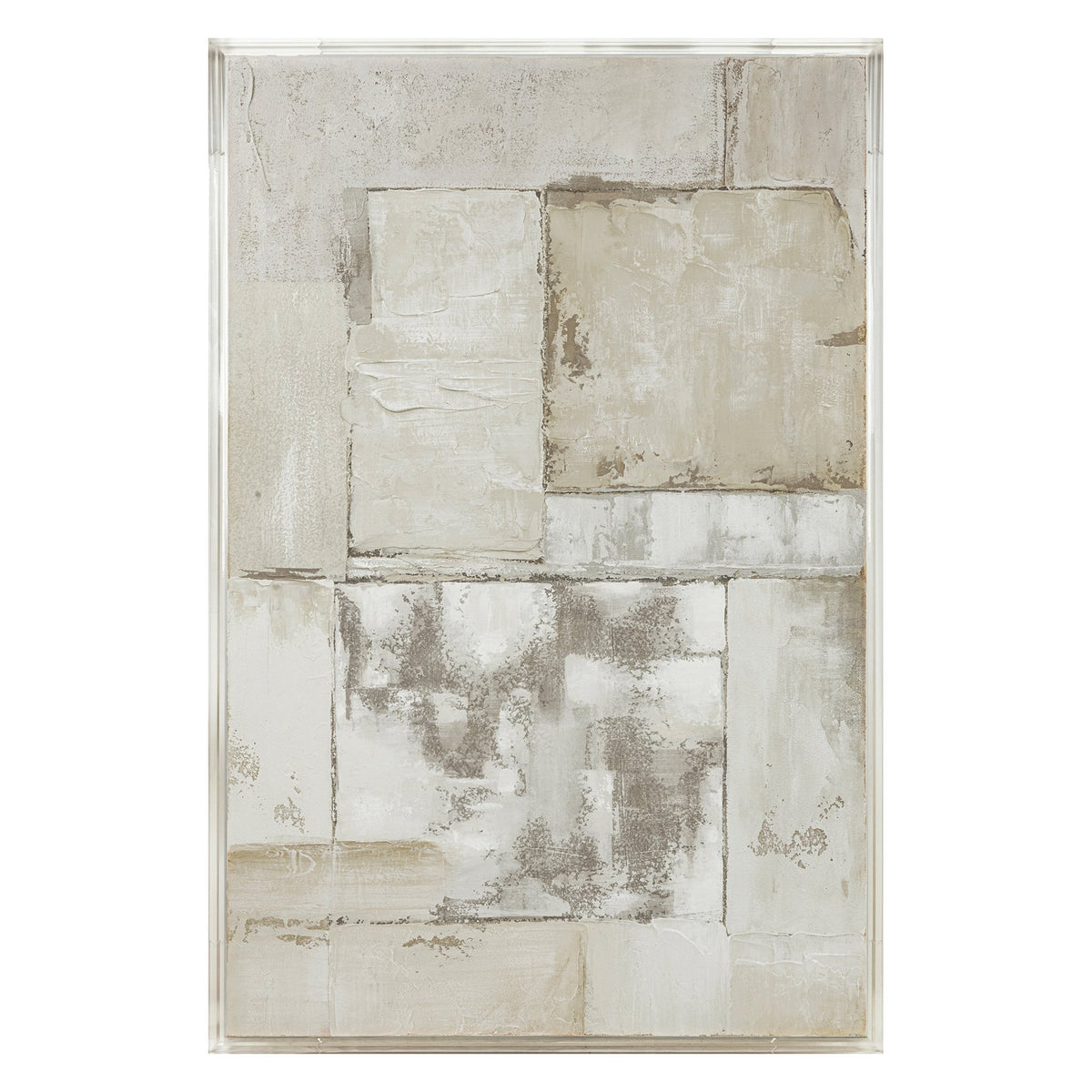 40X60 WALTHAM ACRYLIC FRAME HANDPAINTED WALL ART Wall Art| Sagebrook Home