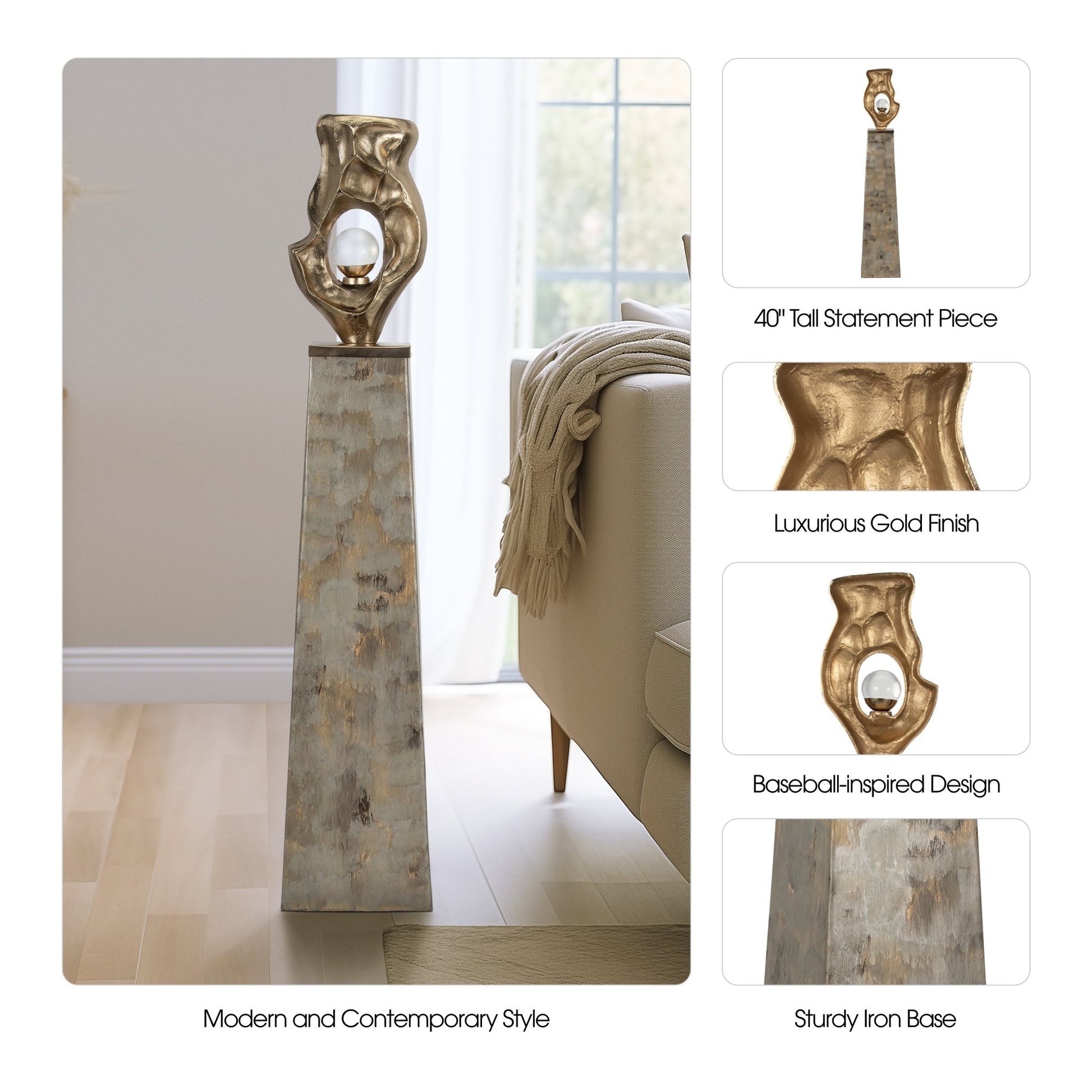 41" Senga Large Floor Bottle Vases and Jars| Sagebrook Home