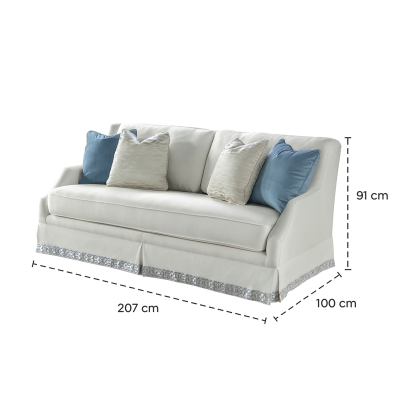 Copacabana White Sofa