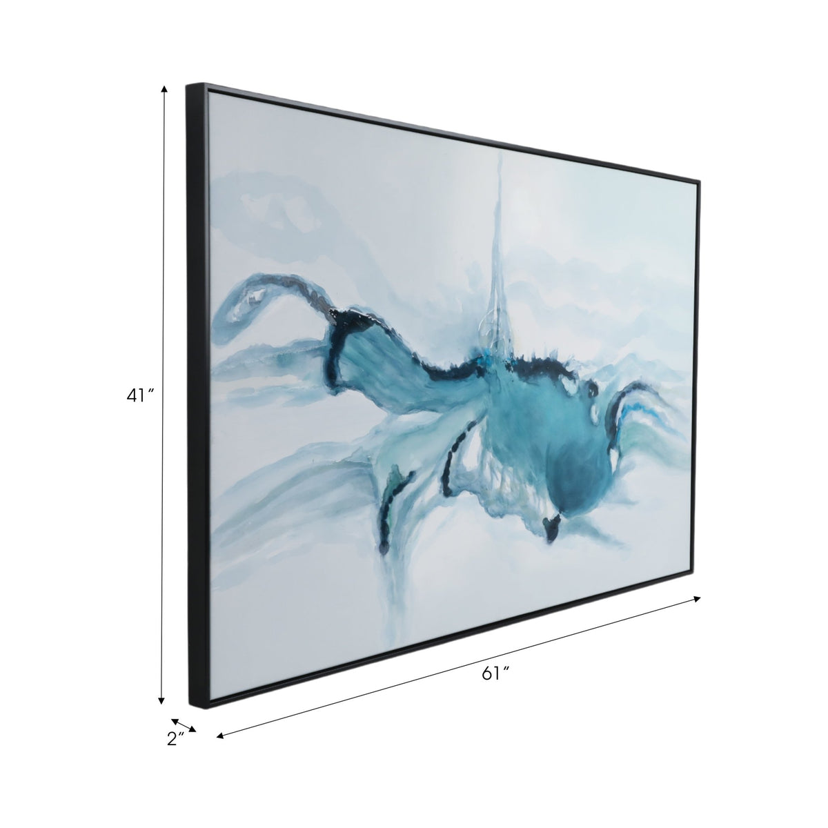 41X61, Abstract Oil Painting, Blue Wall Art| Sagebrook Home