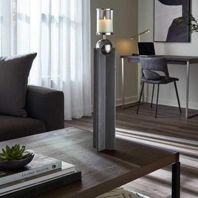 42" Idabel Large Wood Candle Holder - Al Rugaib Furniture