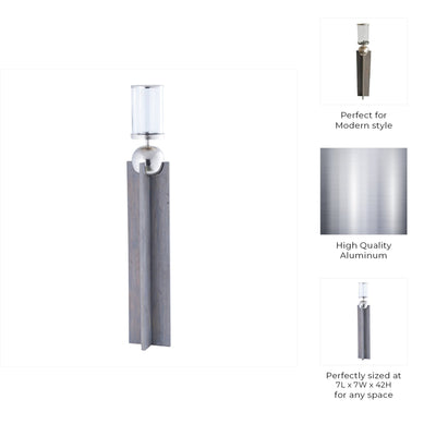 42" Idabel Large Wood Candle Holder - Al Rugaib Furniture